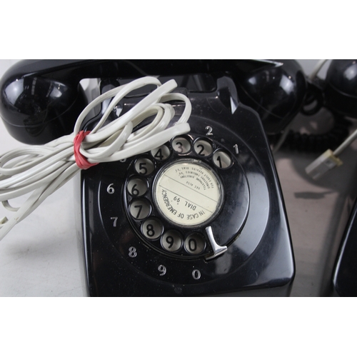 547 - Two Vintage Rotary Telephones 1960s &1980s Untested