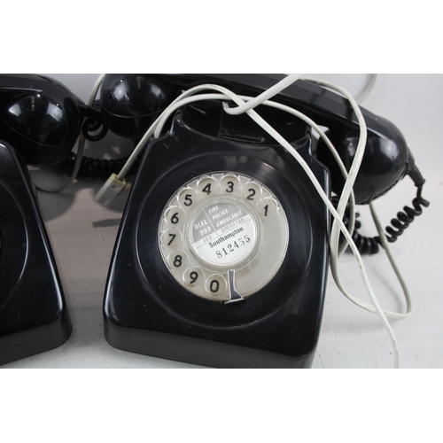 547 - Two Vintage Rotary Telephones 1960s &1980s Untested