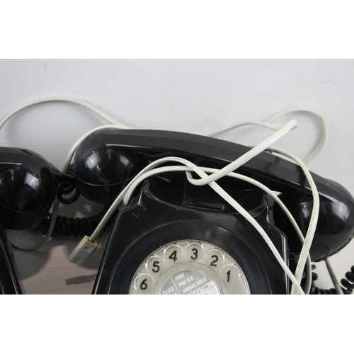 547 - Two Vintage Rotary Telephones 1960s &1980s Untested