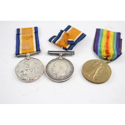 554 - Three WW1 War/Victory Medals, War Pte Smith Lancs Fus/Sgt Jenkins RAF, Victory Etc