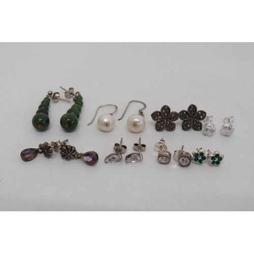 237 - Bag of silver earrings