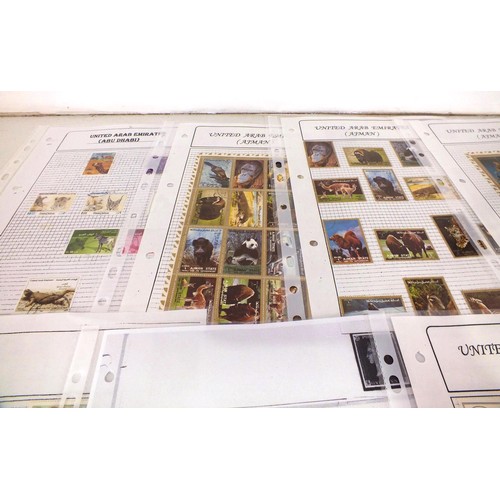 134 - Fifty sheets of world stamps