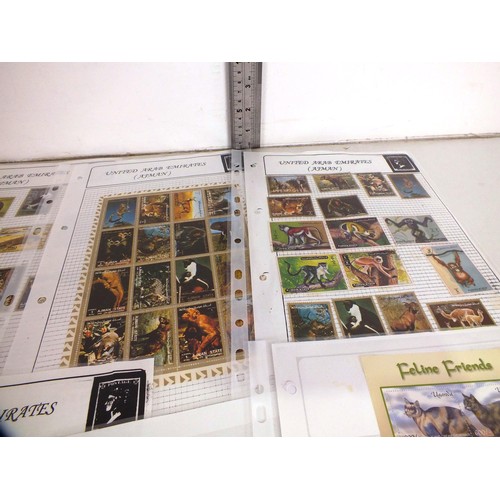 134 - Fifty sheets of world stamps