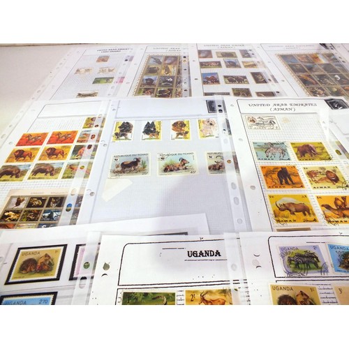 134 - Fifty sheets of world stamps