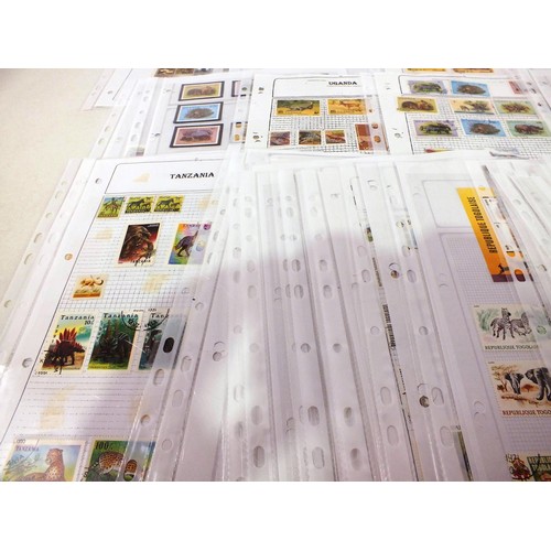 134 - Fifty sheets of world stamps