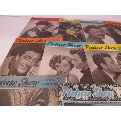 136 - Twenty-five 1950's picture show magazines