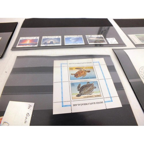 140 - Forty sheets of rare world stamps