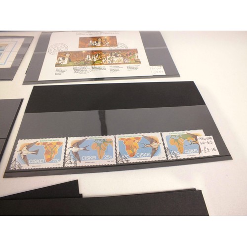 140 - Forty sheets of rare world stamps