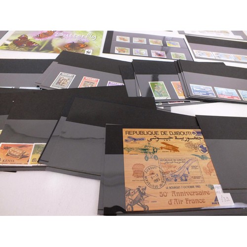 140 - Forty sheets of rare world stamps