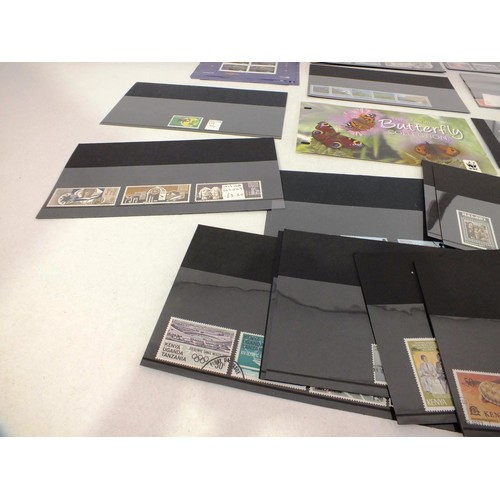 140 - Forty sheets of rare world stamps