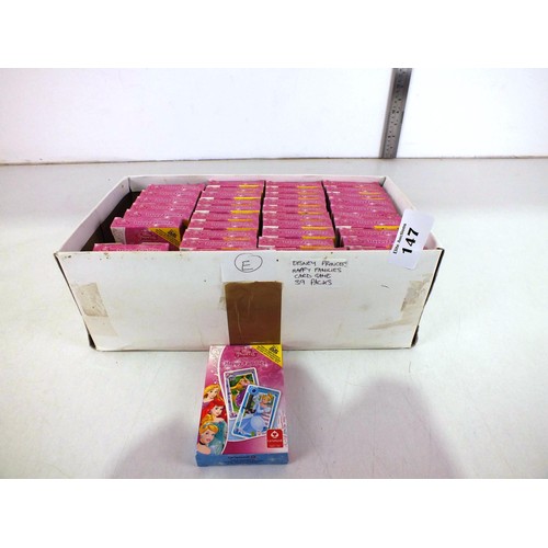 147 - Thirty nine packs of Disney Princess Happy Families card games.