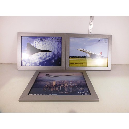 174 - Three framed concorde prints 19