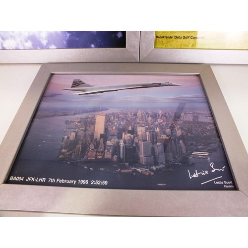 174 - Three framed concorde prints 19