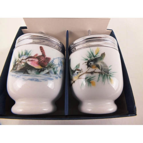 234 - Royal worcester decorative egg coddlers- boxed