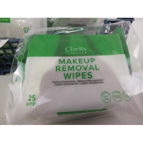 623 - Twenty clarity makeup removal wipe packs - as new