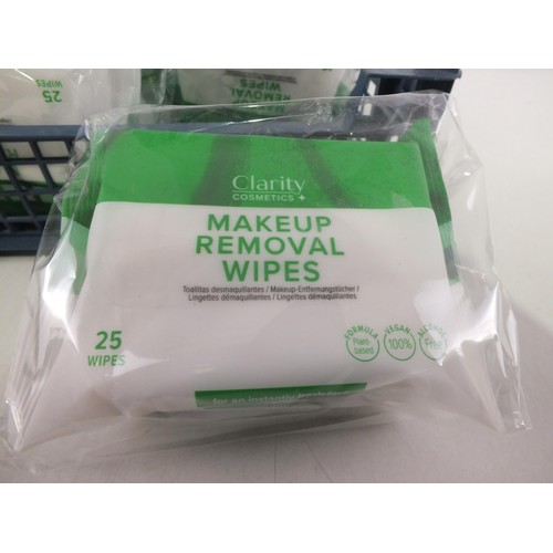 625 - Twenty clarity makeup removal wipe packs - as new