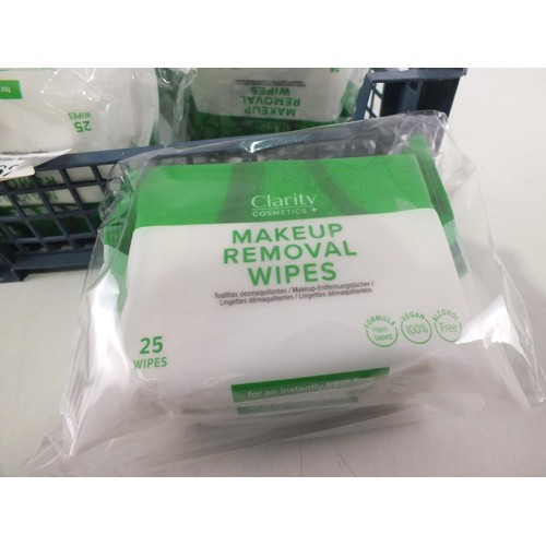 627 - Twenty clarity makeup removal wipe packs - as new