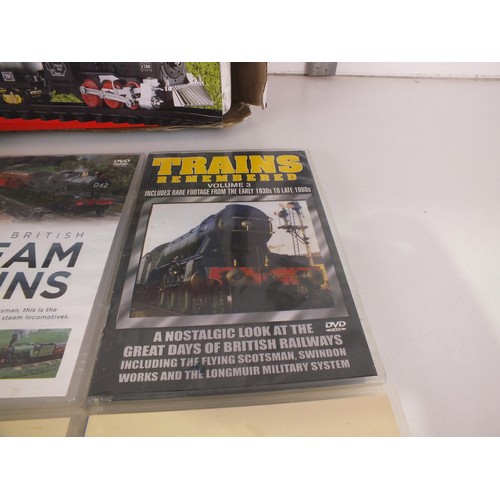 301 - Classic steam train set and railway DVD's- As found