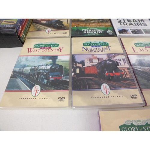 301 - Classic steam train set and railway DVD's- As found