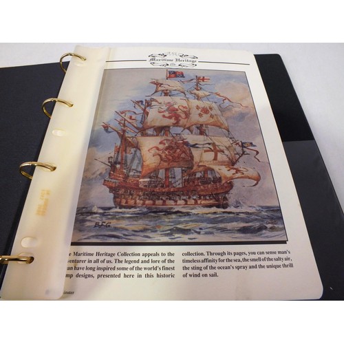 15 - Maritime Heritage complete album, all stamps mint never hinged.