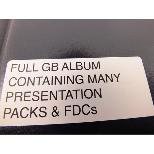 16 - Full GB Album containing many presentation packs & FDC's