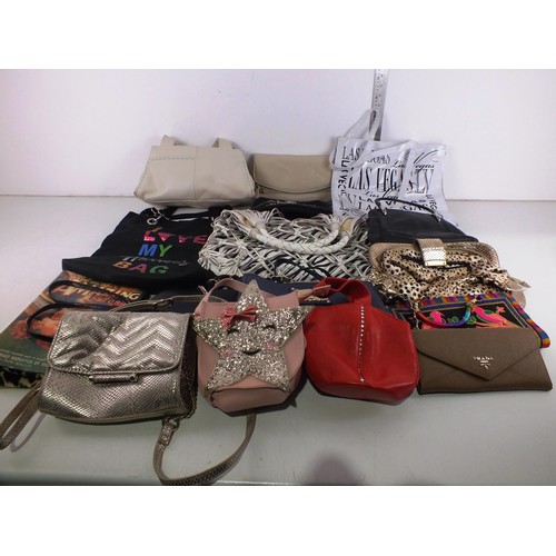 343 - Assorted Fashion handbags to include Designer and Leather.