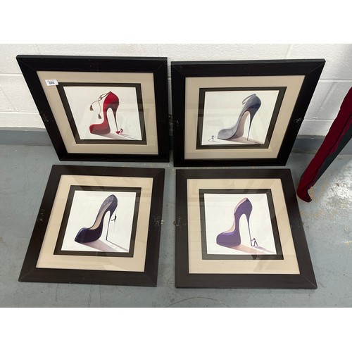 398 - Four prints of High heels by Inna Panasenko- complete set