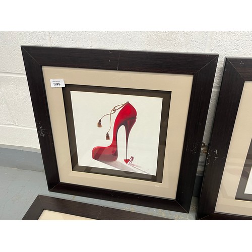 398 - Four prints of High heels by Inna Panasenko- complete set