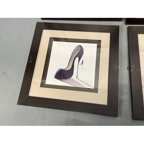 398 - Four prints of High heels by Inna Panasenko- complete set