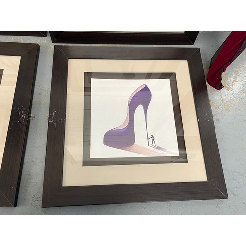 398 - Four prints of High heels by Inna Panasenko- complete set