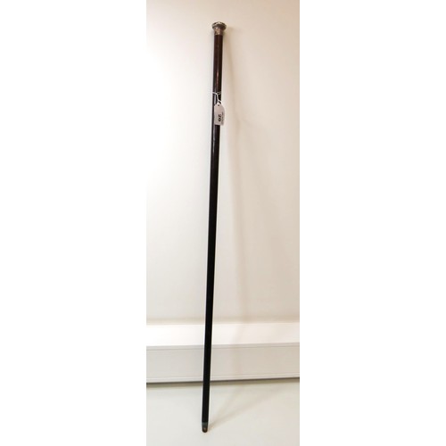 20 - Silver topped walking stick