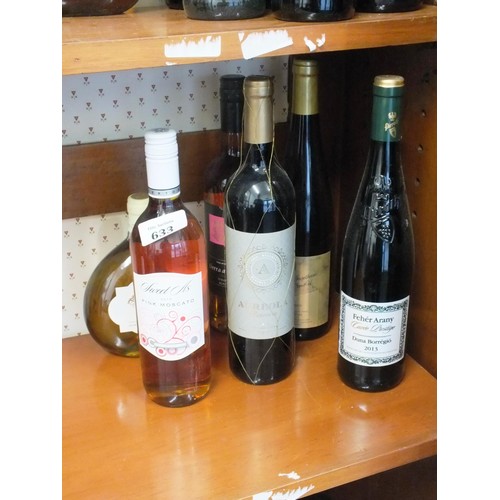 633 - Six bottles of alcohol including pieroth, trentino, moscato etc