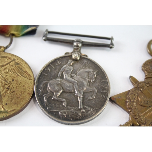 102 - WW1 Medals, 1914-15 Star Pte Wrigley, Victory Pte Brummitt, War Pnr Birdsall x 4