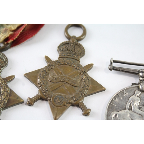 110 - WW1 Medals, 1914-15 Stars Pte Hallybone & Pte Humphreys, War Bmbr Turner Etc x 4