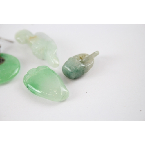 8 - Collection of Gemstone Jewellery inc. Jade, Sterling Silver Ear Hooks x 4 19g