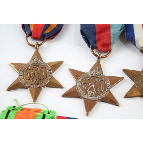 91 - WW2 Medals Inc Burma, Italy, France & Germany Stars, Etc x 10