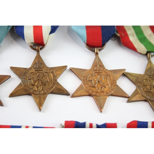 91 - WW2 Medals Inc Burma, Italy, France & Germany Stars, Etc x 10