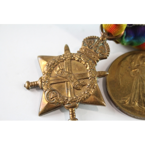 98 - WW1 Medals, 1914-15 Star & Victory 10466 Pte L.A Rowley RAMC x 2