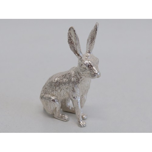 22 - .999 Silver Hare Figure