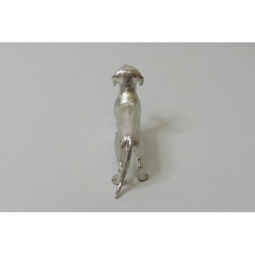 23 - .999 Silver Daschund Figure