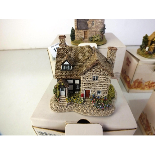 106 - Five boxed Lilliput lane figures including pear tree house, creel cottage, pretty as a picture and l... 