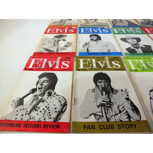 144 - Twenty Elvis Presley  magazines monthly