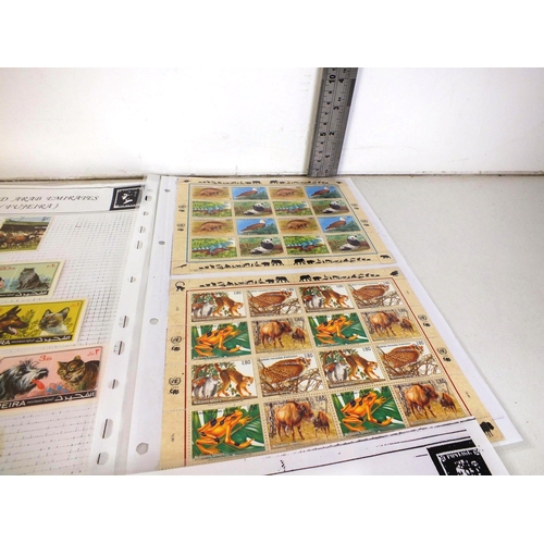 146 - Fifty sheets of world stamps