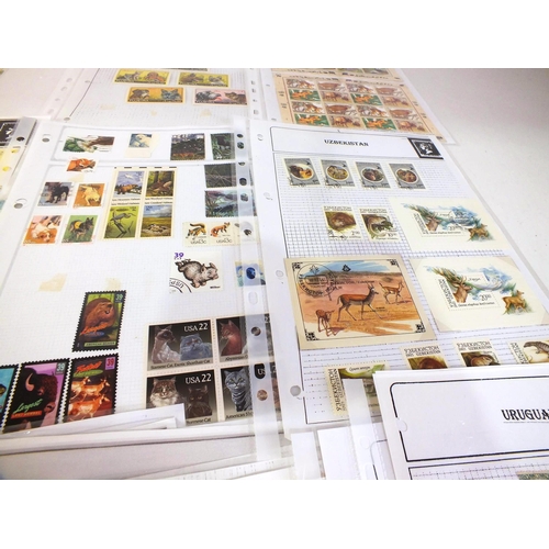 146 - Fifty sheets of world stamps