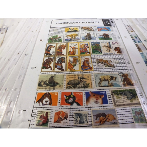 146 - Fifty sheets of world stamps