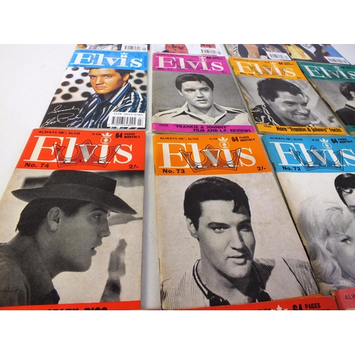 147 - Twenty Elvis Presley monthly magazines