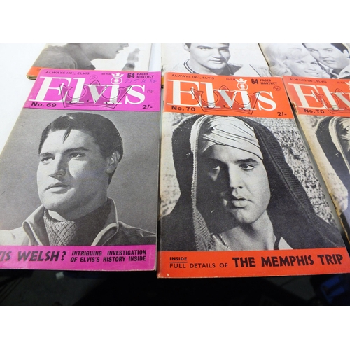 147 - Twenty Elvis Presley monthly magazines