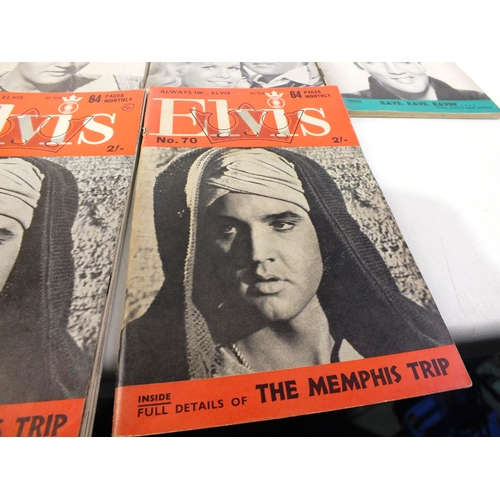 147 - Twenty Elvis Presley monthly magazines