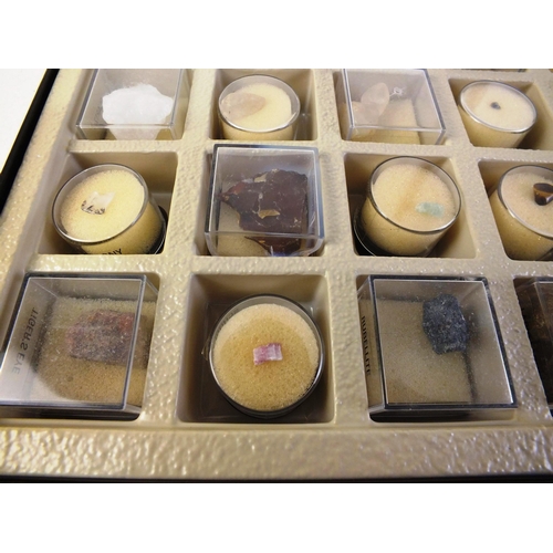 151 - Collection of twenty cased minerals samples.