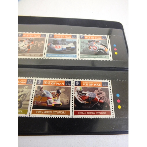 152 - Set of special edition Isle of Man TT racing stamps